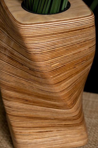 Twisted Layered Birch Vase (contact us for shipping info)